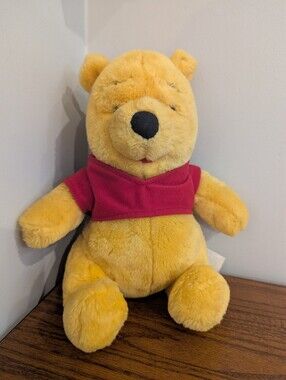 Vintage Disney Mattel Winnie the Pooh Plush 1990s 10"
